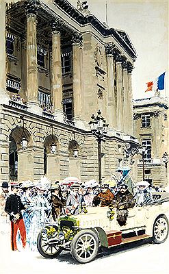 Devant l'Automobile Club de France, place de La Concorde