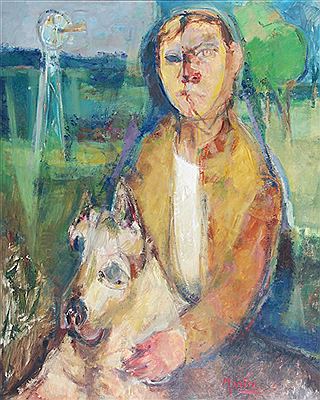 "AUTORRETRATO CON MI PERRA"