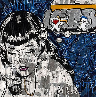 Sample artwork by Michel Cren Pietsch (Born 1970), known for urban painting - View similar artists and auction records