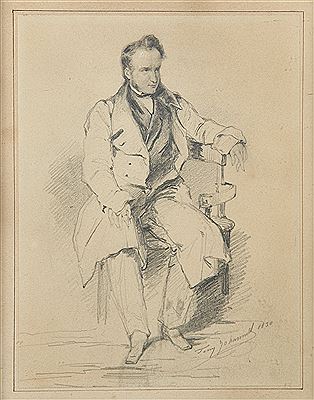 Portrait d'Alfred de Vigny by Tony Johannot - Auction record, sale price, and art valuation. Compare with similar artists and explore comparable artworks.