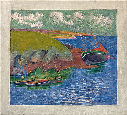Sardiniers sur côte rocheuse - 1914 by Émile Jourdan - Auction record, sale price, and art valuation. Compare with similar artists and explore comparable artworks.