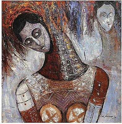 Sample artwork by Joshua Nmesirionye (Born 1968), known for painting - View similar artists and auction records