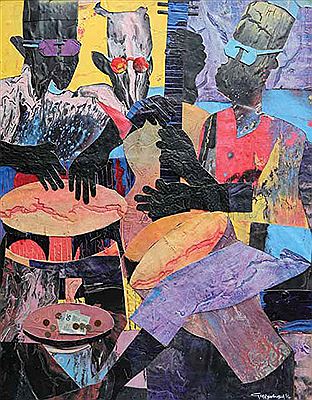 THE SURVIVAL INSTINCT (BLIND BEGGARS) 2014 by Gerry Nubia - Auction record, sale price, and art valuation. Compare with similar artists and explore comparable artworks.