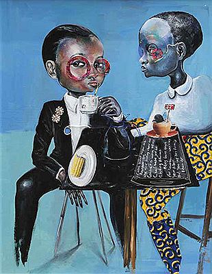 Sample artwork by Ndidi Emefiele (Born 1987), known for painting - View similar artists and auction records