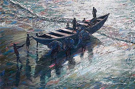 DAWN AT ABOROFO MPOANO by Ato Delaquis - Auction record, sale price, and art valuation. Compare with similar artists and explore comparable artworks.