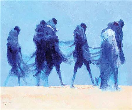 Sample artwork by Segun Adejumo (Born 1965), known for painting - View similar artists and auction records