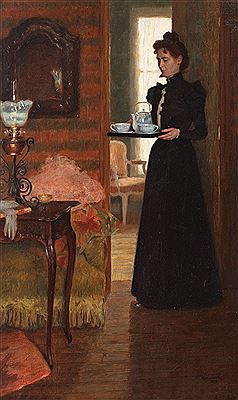 Ceaiul de la ora cinci by George Marculescu - Auction record, sale price, and art valuation. Compare with similar artists and explore comparable artworks.