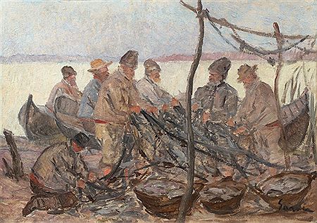 Fishermen in the delta