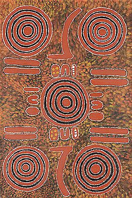 Men's Ceremony, 1997 by George Petyarre - Auction record, sale price, and art valuation. Compare with similar artists and explore comparable artworks.
