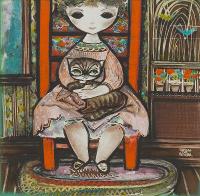 Girl with Kitten