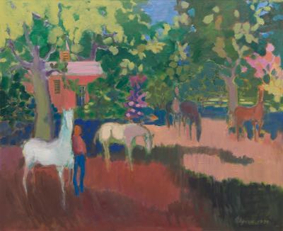 Sample artwork by Algesa O'Sickey (- 2006), known for painting, sculpture, interior design - View similar artists and auction records