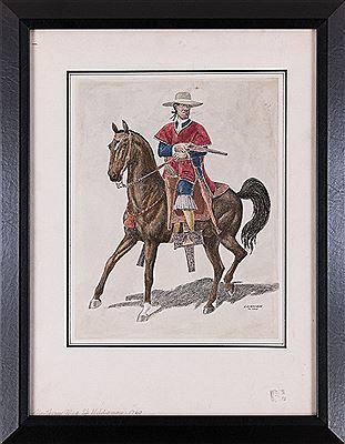 Northern Mexican Special Militiamen AND Untitled (2) by Jose Cisneros - Auction record, sale price, and art valuation. Compare with similar artists and explore comparable artworks.