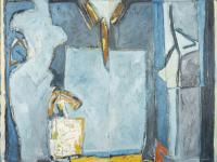Atelier d'artiste avec buste de femme