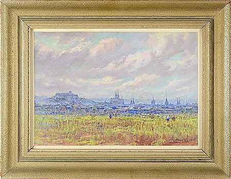 VIEW OF BRNO (FROM HORNÍ HERŠPICE). 1949 by Frantisek Myslivec - Auction record, sale price, and art valuation. Compare with similar artists and explore comparable artworks.