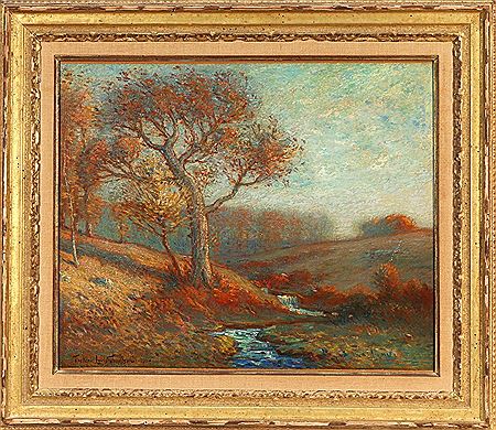 Autumn landscape with a hillside stream, 1911