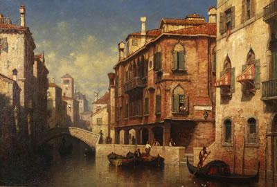 Venetian canal scene