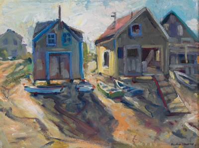"Fish Houses, Monhegan"