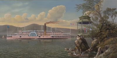 Sample artwork by Albert Nemethy Sr (1920 - 1998), known for marine-ship portrait, and landscape painting - View similar artists and auction records