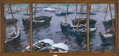 Winter, Harbor of Concarneau 1929