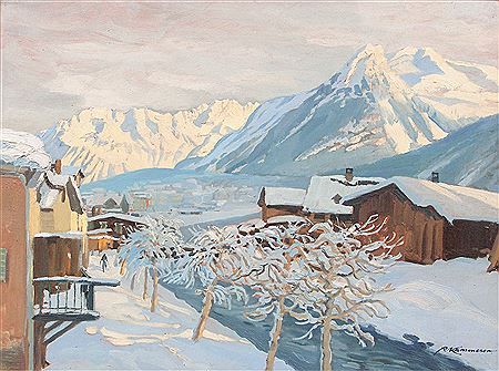 Matin glacé à Davos