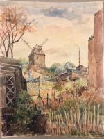 Vue du moulin de la Galette