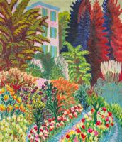 Garten der Villa Loverciana, Castel San Pietro um 1925