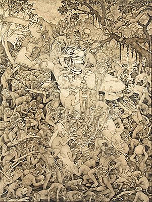 Sample artwork by I Wayan Asta (Born 1954), known for painting - View similar artists and auction records
