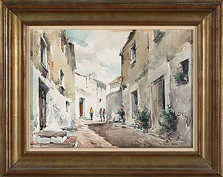 Street of Vila Vella in Tosa by Ramon Reig Corominas - Auction record, sale price, and art valuation. Compare with similar artists and explore comparable artworks.