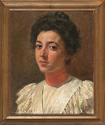 Portrait of a Young Lady by Pedro Borrell Del Caso - Auction record, sale price, and art valuation. Compare with similar artists and explore comparable artworks.