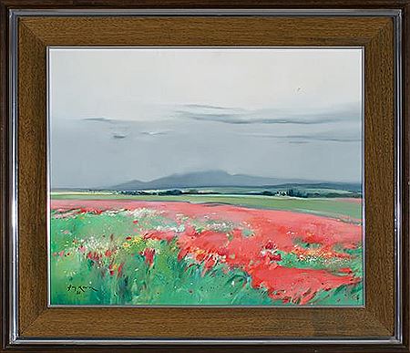 Poppy Field by Lluis Roura - Auction record, sale price, and art valuation. Compare with similar artists and explore comparable artworks.