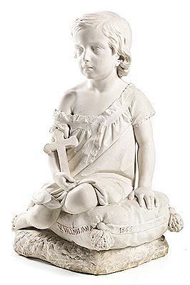 Girl with a cross
