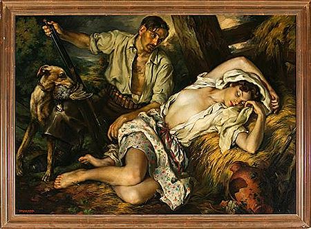 "El cazador furtivo" by Francisco Ribera - Auction record, sale price, and art valuation. Compare with similar artists and explore comparable artworks.
