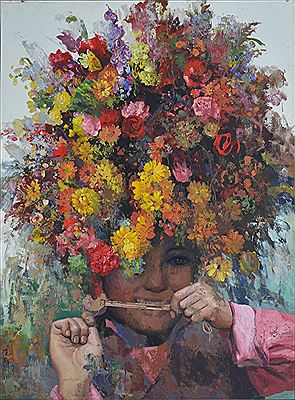 The Colourful Flower Headgear