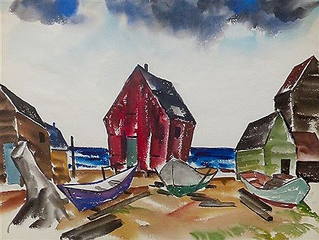 Fish Shacks and Boats