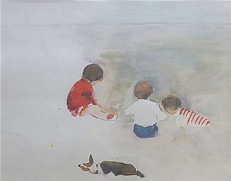 "Day at the Beach, c. 1925"