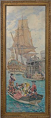La visite de la frégate, La parade chez Nicolet, Sur le passage du roi Louis XV Madame du Barry