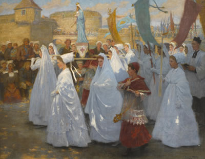 Ave Maria - procession religieuse in Bretagne
