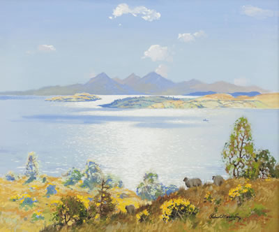 View over the Cumbraes to Arran