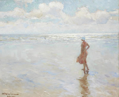 Gazing out to sea