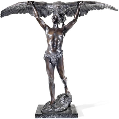 'The Eagle Bearer' by Ludwig Graefner - Auction record, sale price, and art valuation. Compare with similar artists and explore comparable artworks.