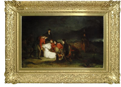 The Burial of Sir John Moore after Corunna by George Jones - Auction record, sale price, and art valuation. Compare with similar artists and explore comparable artworks.