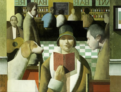 Figures in a bar
