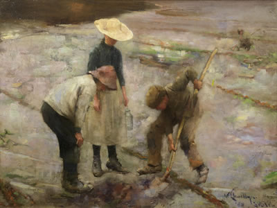 Digging for Bait, Skilly by William Samuel Henry Llewellyn - Auction record, sale price, and art valuation. Compare with similar artists and explore comparable artworks.