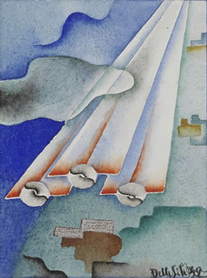 A) Volo; b) Eliche; c) Aerofari; d) Aerofaro by Mino delle Site - Auction record, sale price, and art valuation. Compare with similar artists and explore comparable artworks.