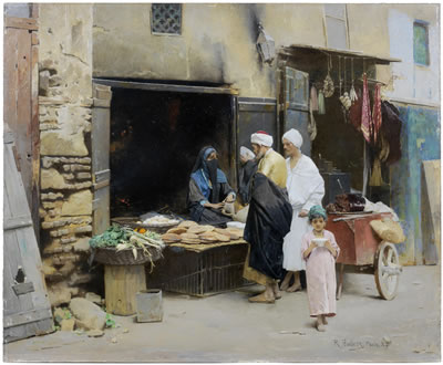 A street vendor by Raphael Ambros - Auction record, sale price, and art valuation. Compare with similar artists and explore comparable artworks.