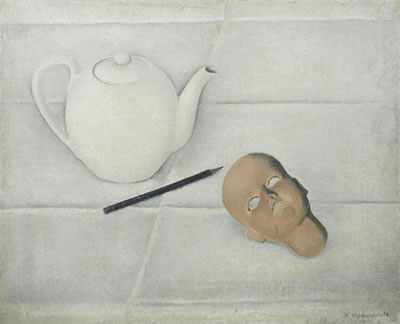 Still-life with teapot and mask by Nikolai Stepanovich Troshin - Auction record, sale price, and art valuation. Compare with similar artists and explore comparable artworks.