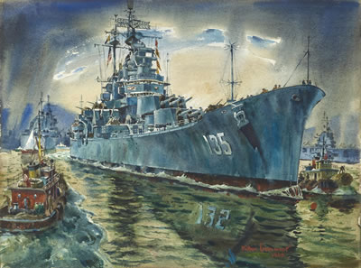 USS Los Angeles at sea