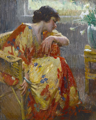 In her Kimono