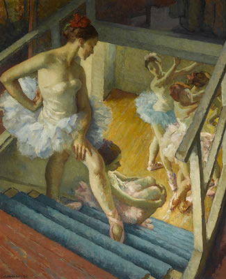 The Rehearsal (Dancers Resting) by Mischa (Maurice) Askenazy - Auction record, sale price, and art valuation. Compare with similar artists and explore comparable artworks.