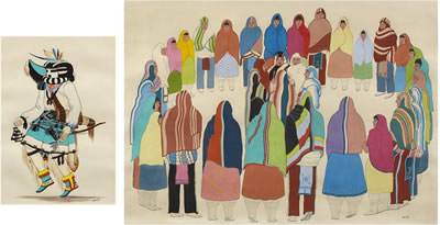 Sample artwork by Percy Tsisete Sandy (1918 - 1974), known for figure, animal - View similar artists and auction records